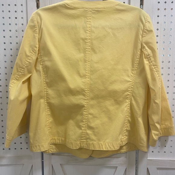 Talbots Yellow Ruffled Blouse - Picture 3 of 5